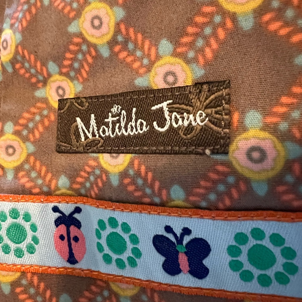 Matilda Jane Brown Tank Top with Colorful Patterns